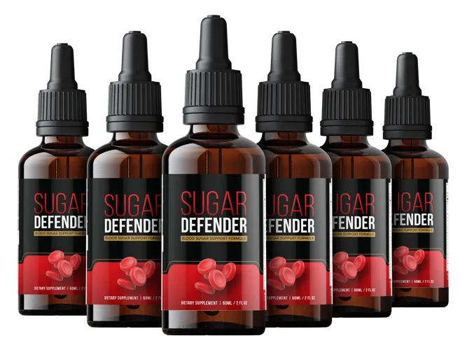 Sugar Defender six bottle pack for daily blood sugar support and metabolic wellness routine